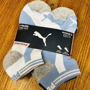 PUMA 6 PAIRS LOw Cut WOMEN SOCKS SHOE 5-9.5 SOCK 9-11